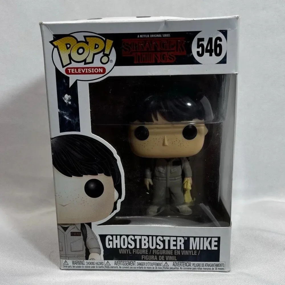 Stranger Things Ghostbusters Funko Pop Lot - Dustin 549 & Mike 546 Set